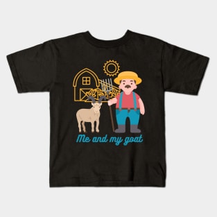 me and my goat Kids T-Shirt